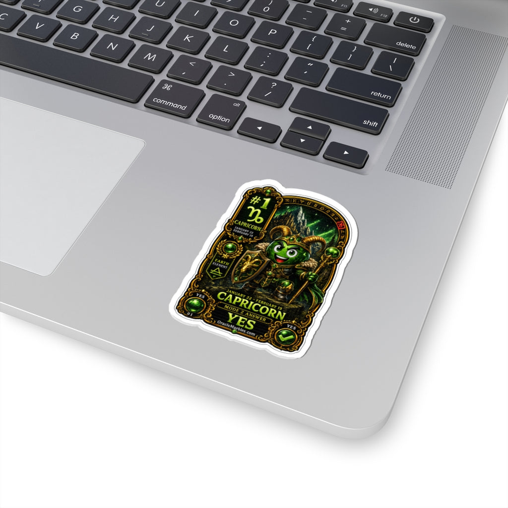 Capricorn Zodiac Sticker — 'Capricorn Yes' Kiss-Cut Astrology Decal