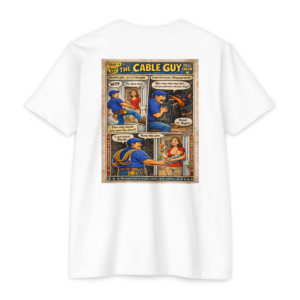 Cable Guy Comic T-Shirt — Funny Retro Pop Art Tee