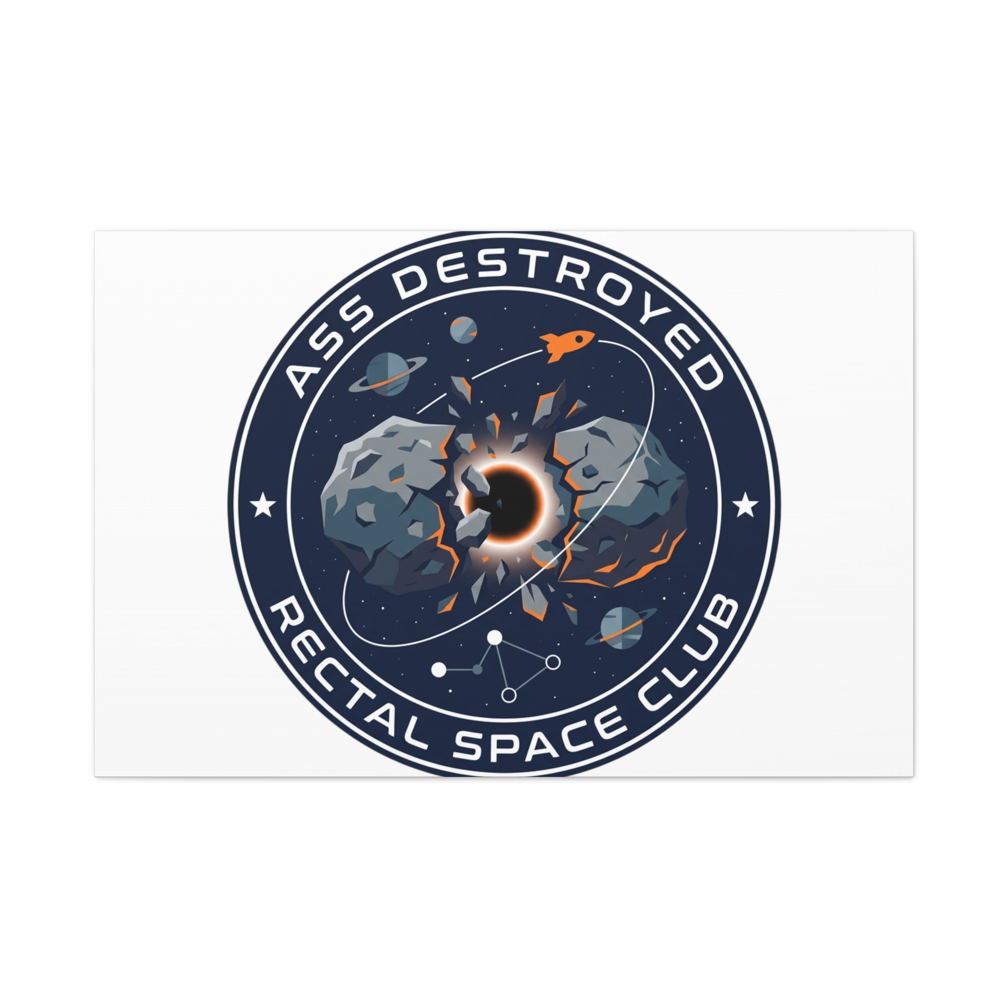 Cosmic Mission Patch Canvas | Space, Rocket, Astronaut, Deep Space