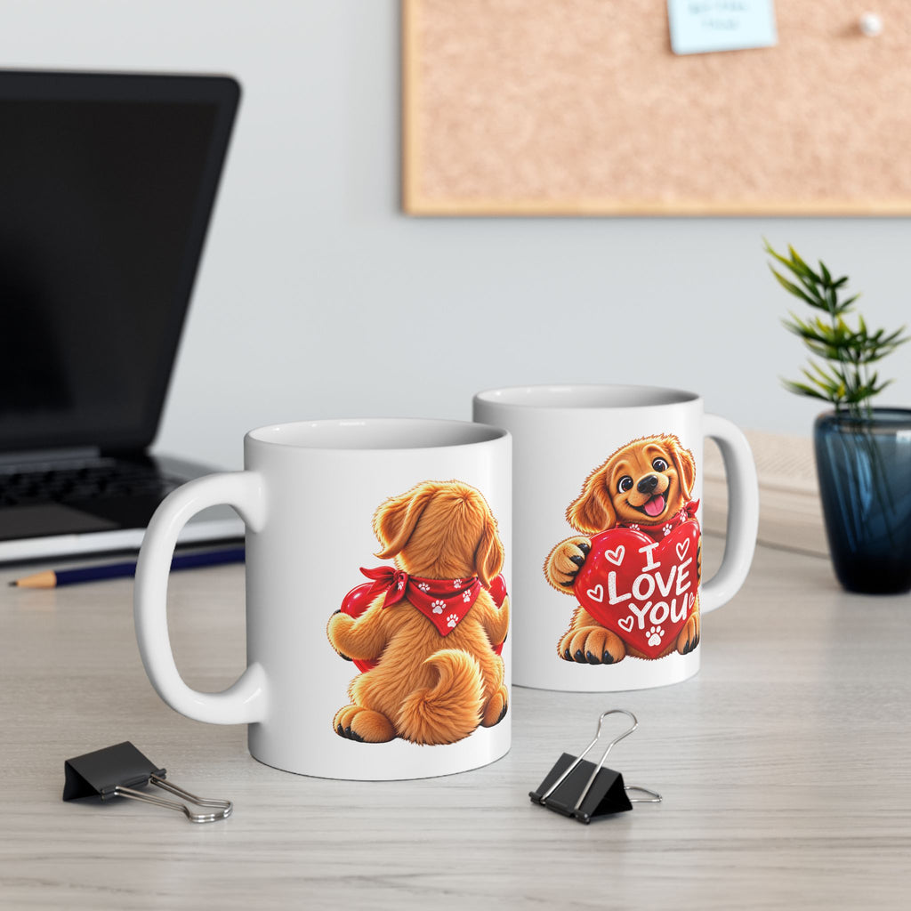 I Love You Golden Retriever Mug – Because Love Has Four Paws ❤️🐾(11oz, 15oz)