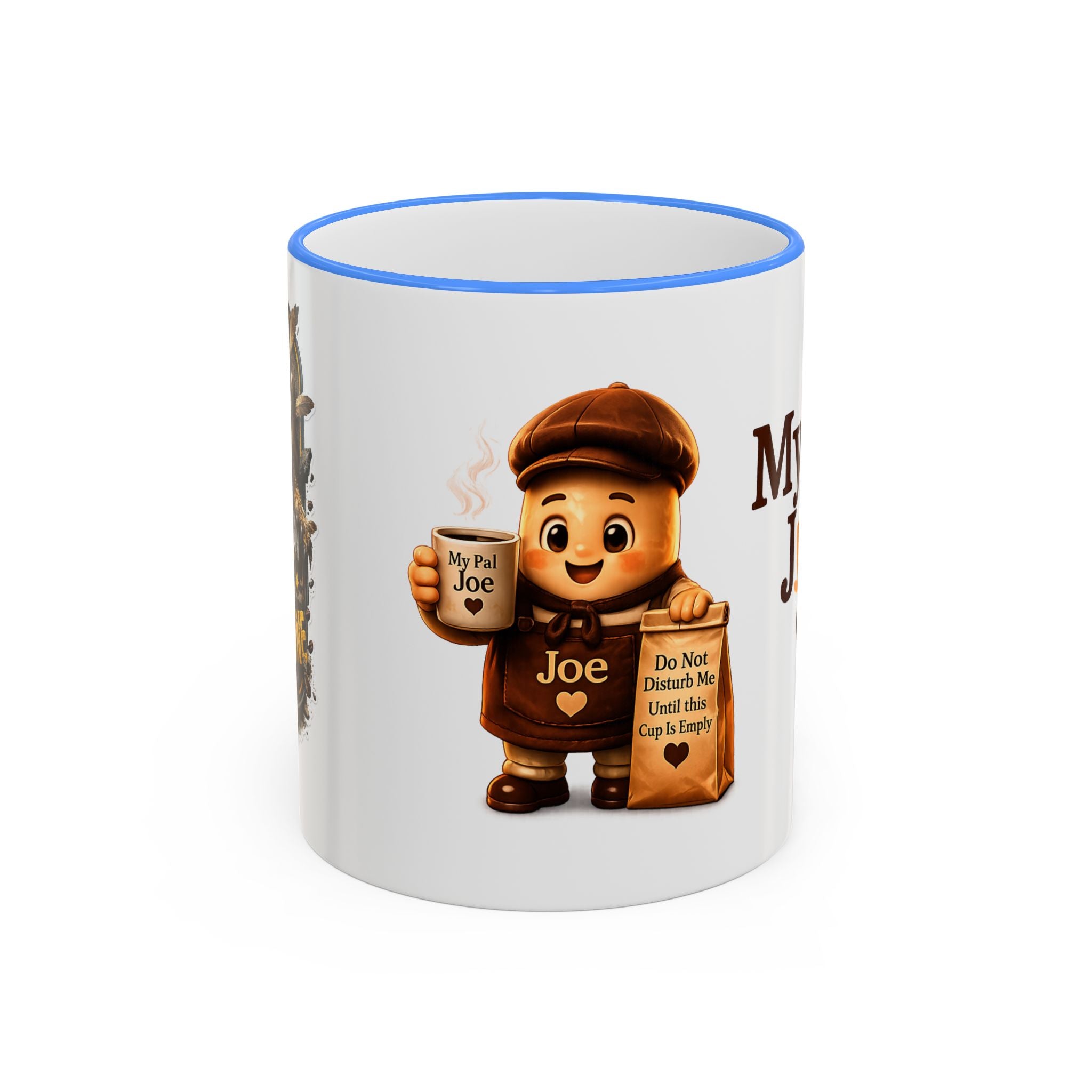Running on Hope and Caffeine — 'My First Cup of Joe' Vintage Coffee Character (11oz/15oz)
