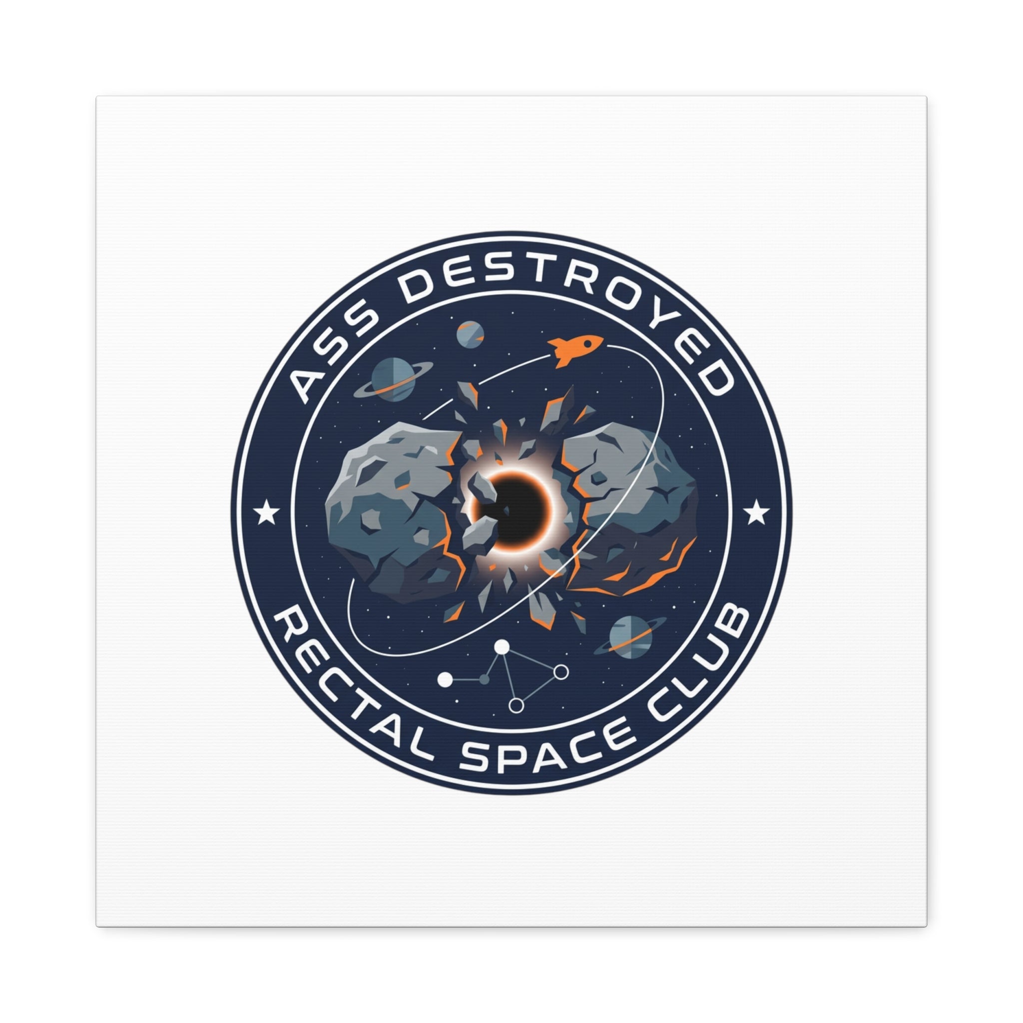 Cosmic Mission Patch Canvas | Space, Rocket, Astronaut, Deep Space