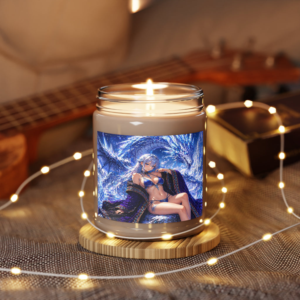9oz Soy Candle — Girls of the Cloak Blue Ice Goddess Aromatic Candle