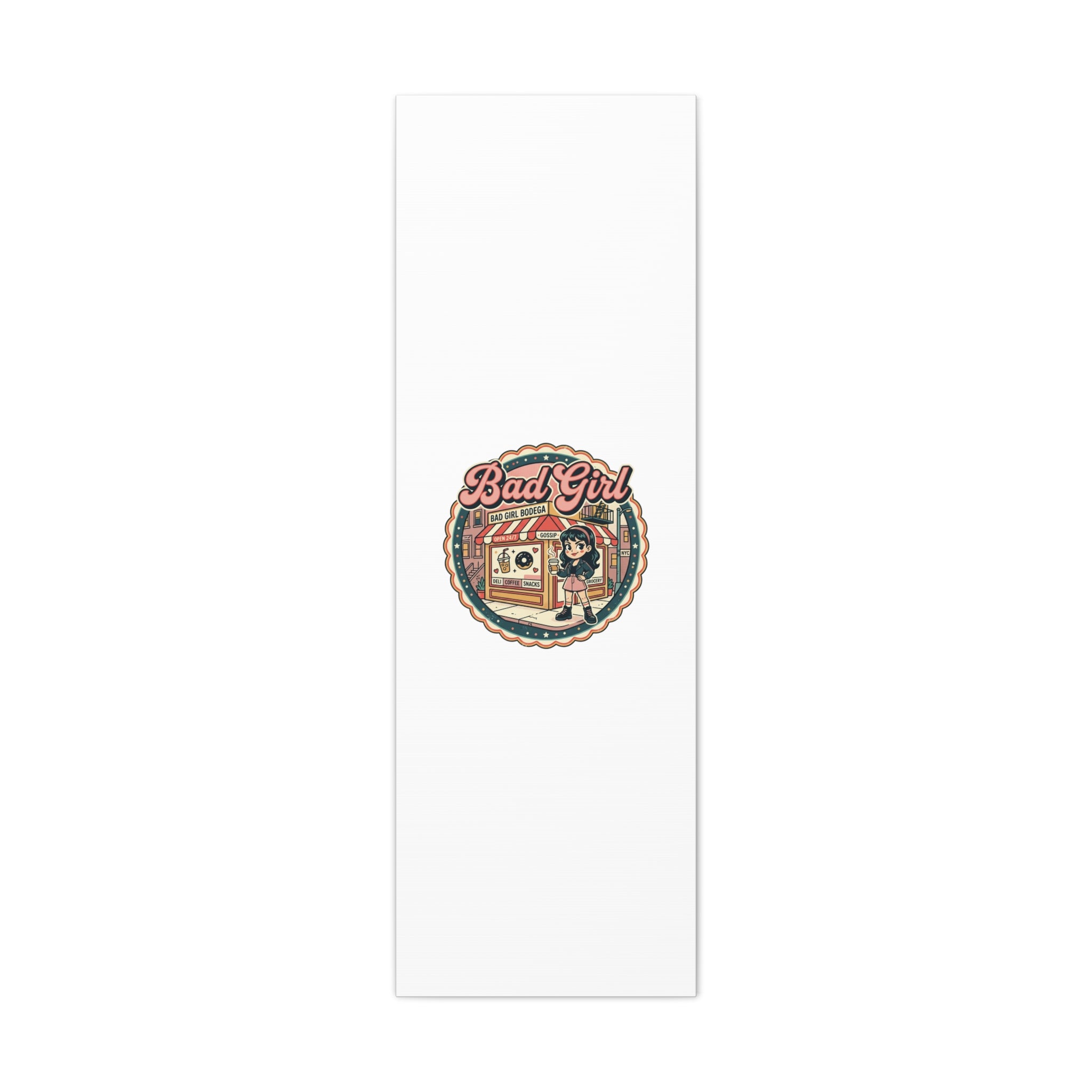 Bad Girl Bodega Canvas Print | Bodega, NYC, Y2K Corner Store Art