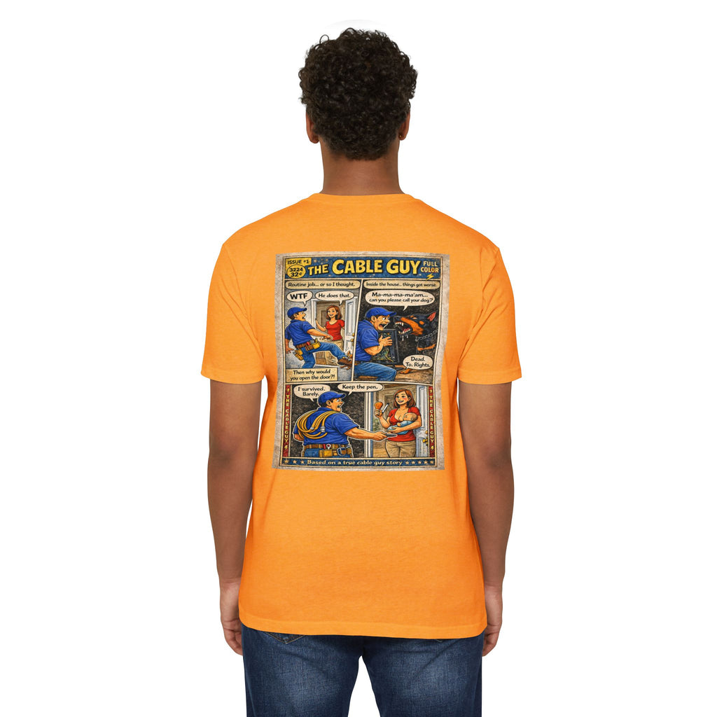 Cable Guy Comic T-Shirt — Funny Retro Pop Art Tee