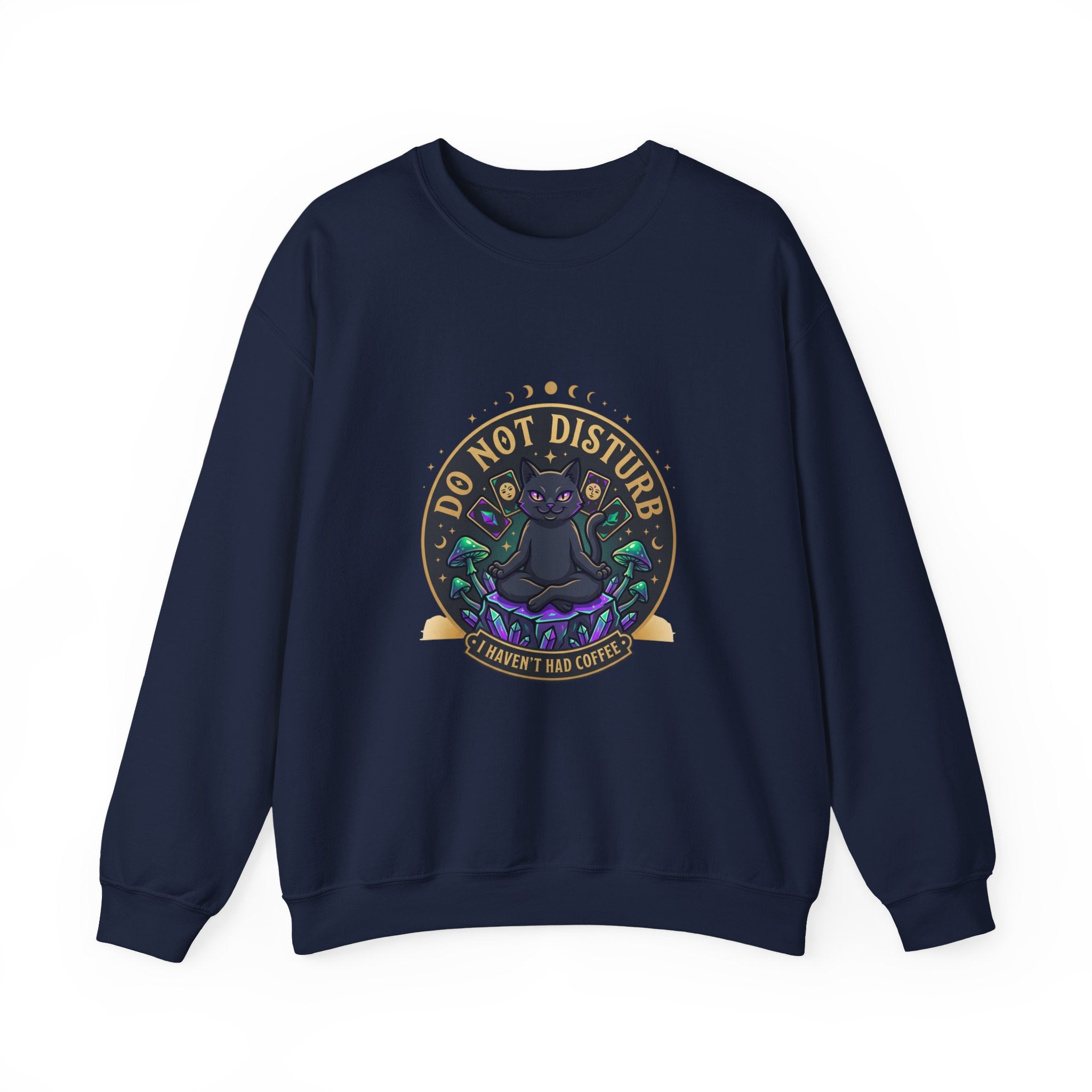 Do Not Disturb Cat Crewneck Sweatshirt | witchy goblincore, chaos energy