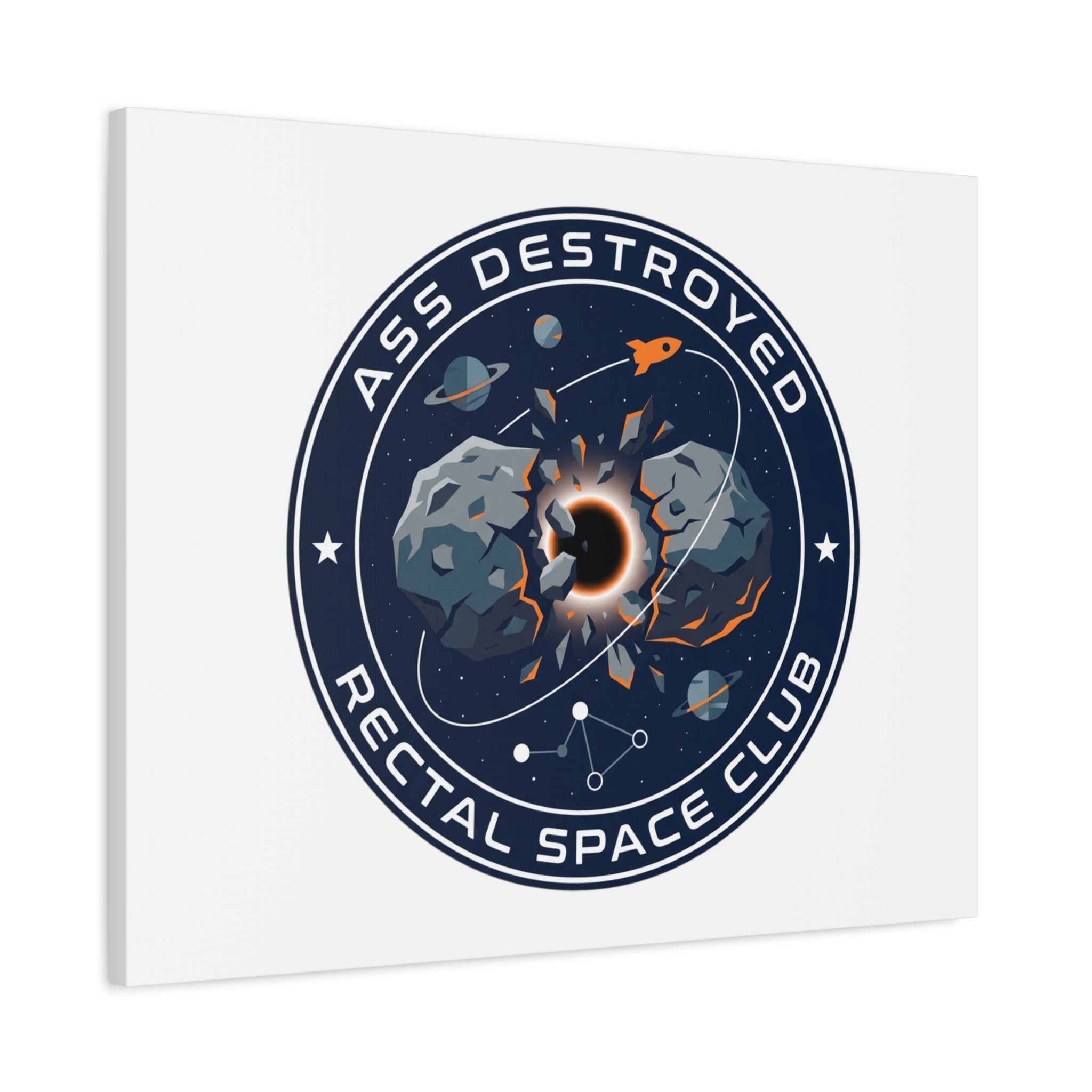 Cosmic Mission Patch Canvas | Space, Rocket, Astronaut, Deep Space