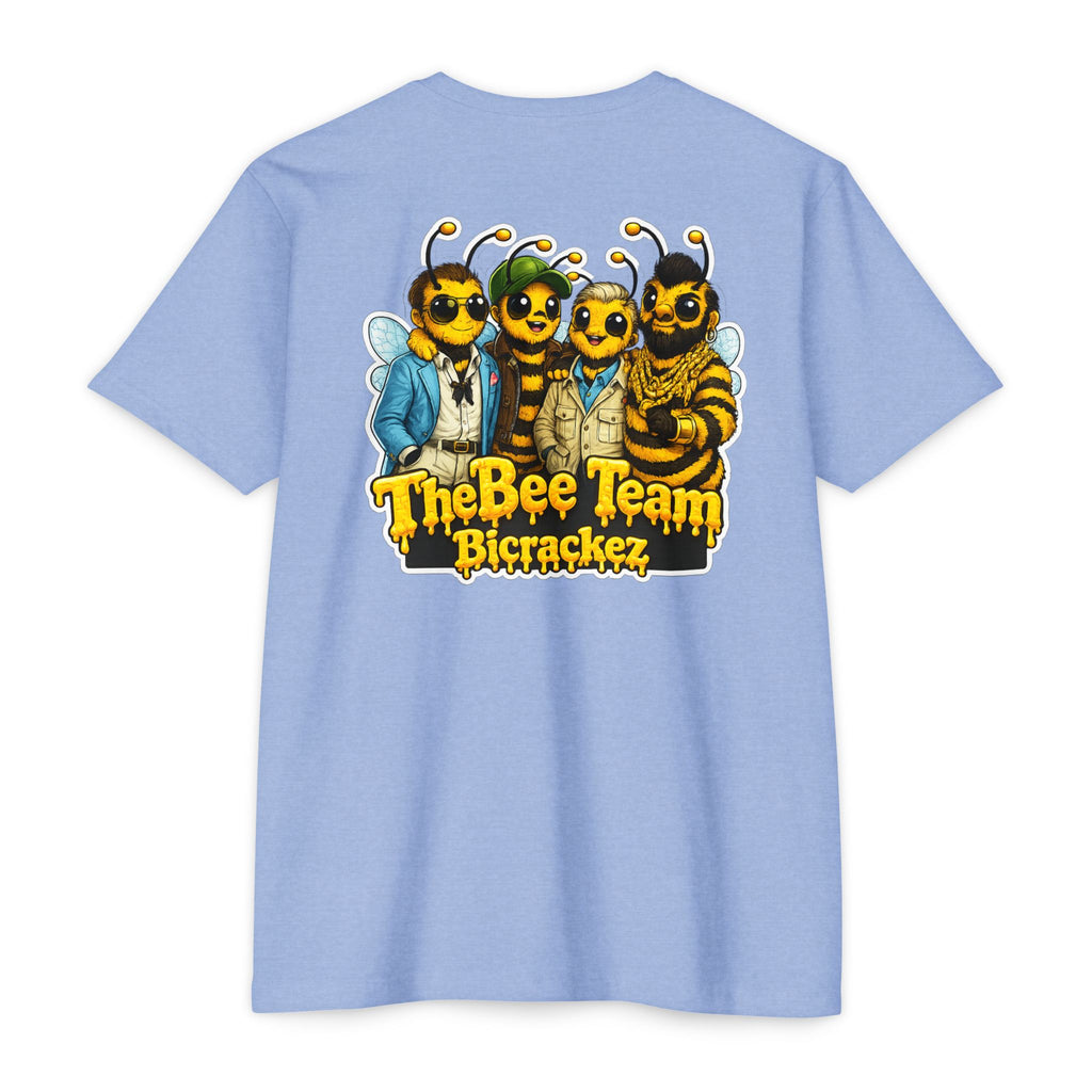 Bee Team Graphic T-Shirt — 'The Bee Team Bcrackez' Cartoon Logo Tee
