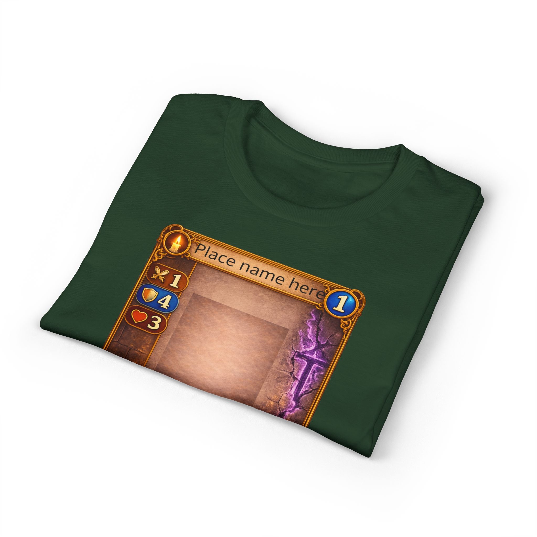 Trading Card Game Spell Card T-Shirt — Customizable Fantasy Card Design