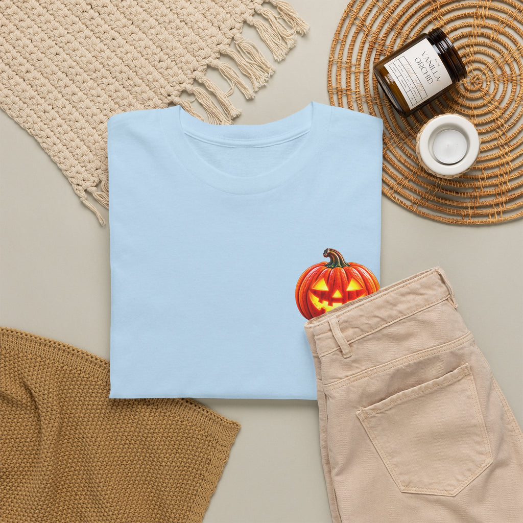 Halloween Raccoon Tee — Cute Jack-o'-Lantern "Happy Halloween" Shirt