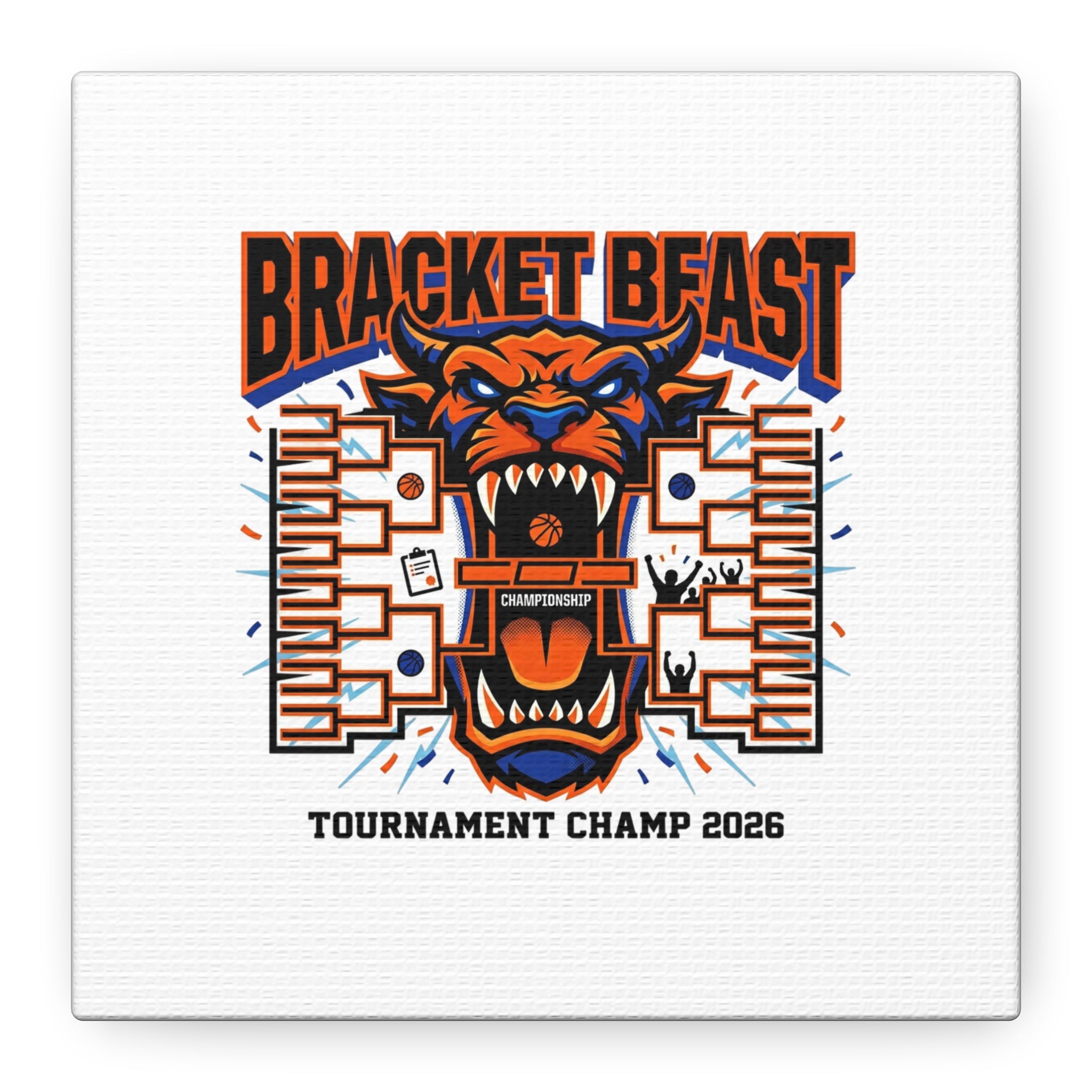 Bracket Beast Canvas | College Tournament Bracket, Gameday Hoops 2026