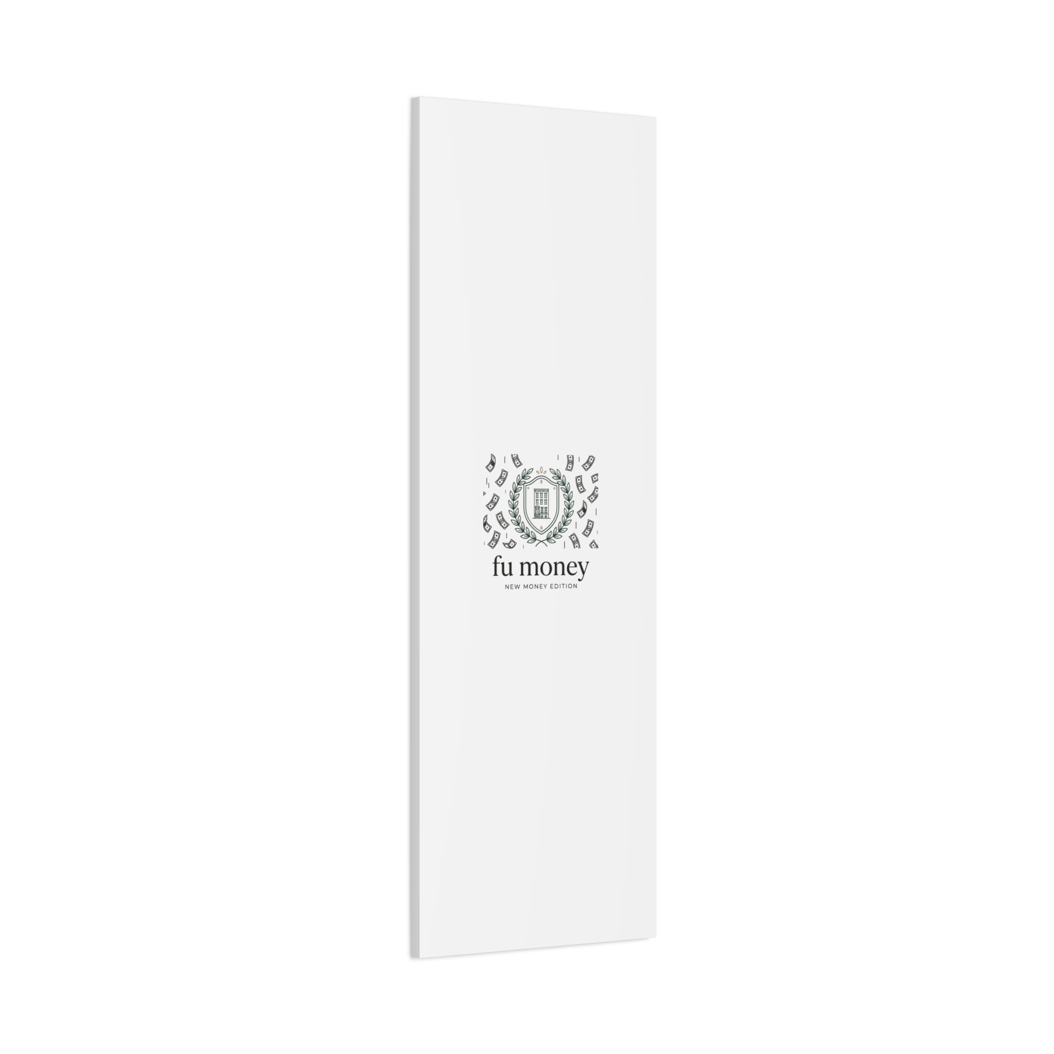 fu money Canvas |New Money Minimalist, Quiet Luxury, Serif Monochrome