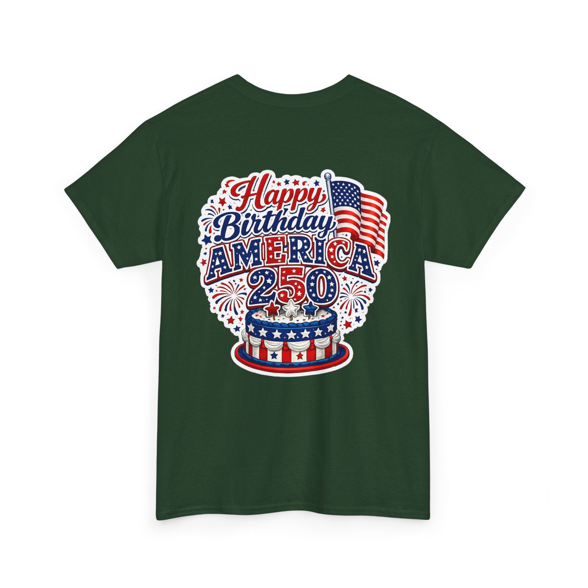 American Flag Hot Air Balloon Tee — "Happy Birthday America 250" Patriotic T-Shirt
