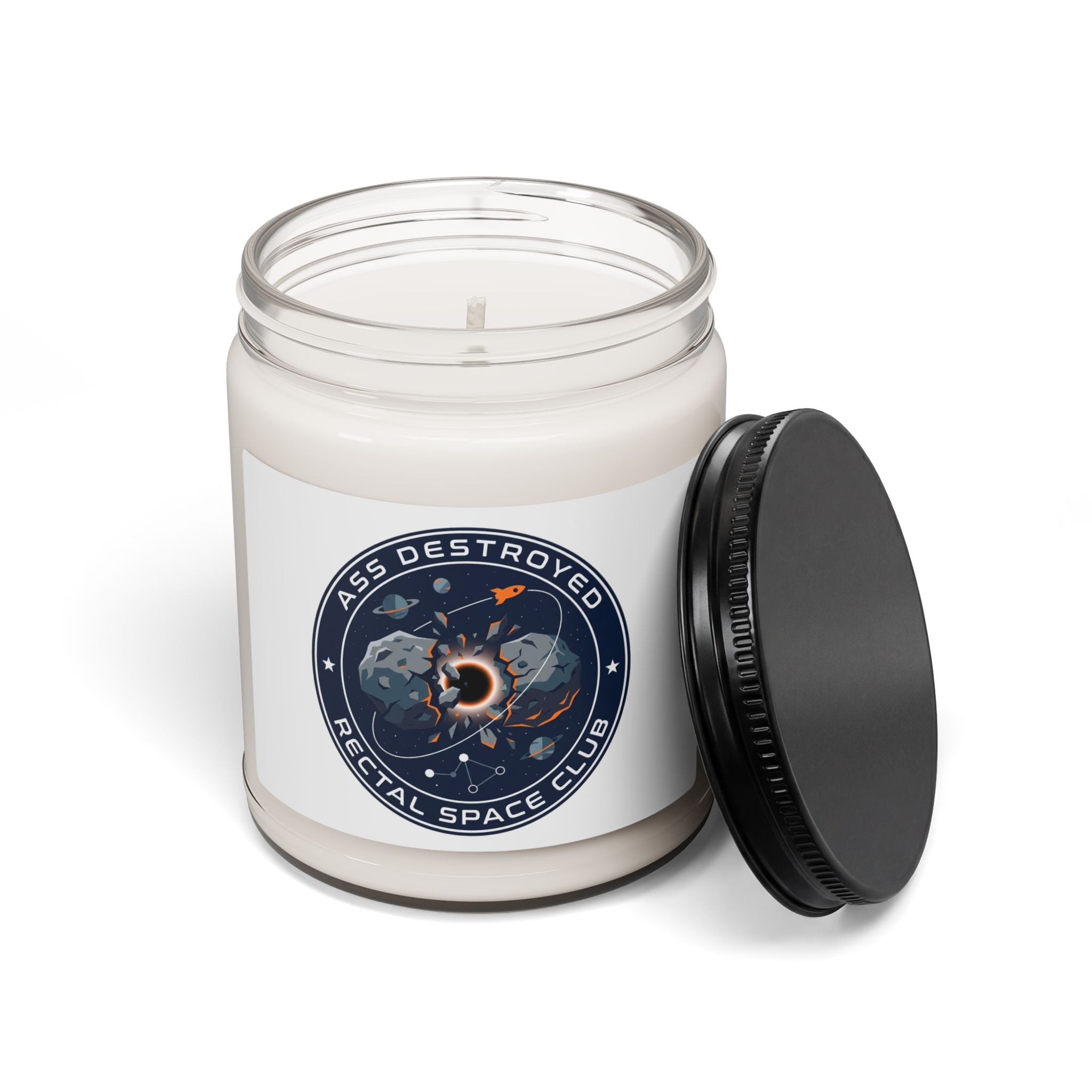 Cosmic Mission Patch Candle, Soy 9oz | Space, Astronaut, Mission Patch
