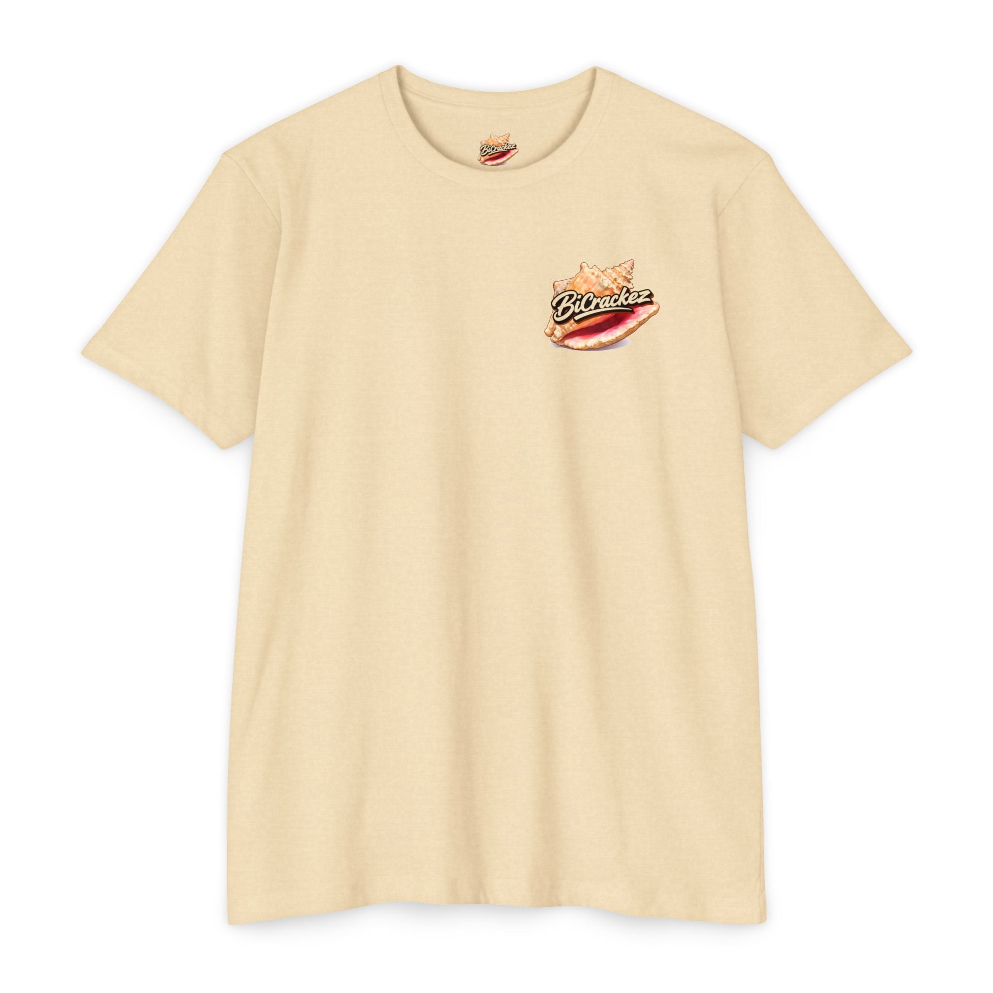 Conch Joke T-Shirt — Retro Beach Photo Tee with "That's a big conch" Graphic