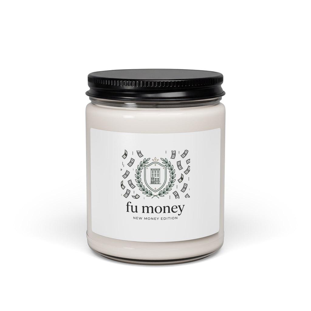fu money Candle | New Money Minimalist, Quiet Luxury, Serif Monochrome