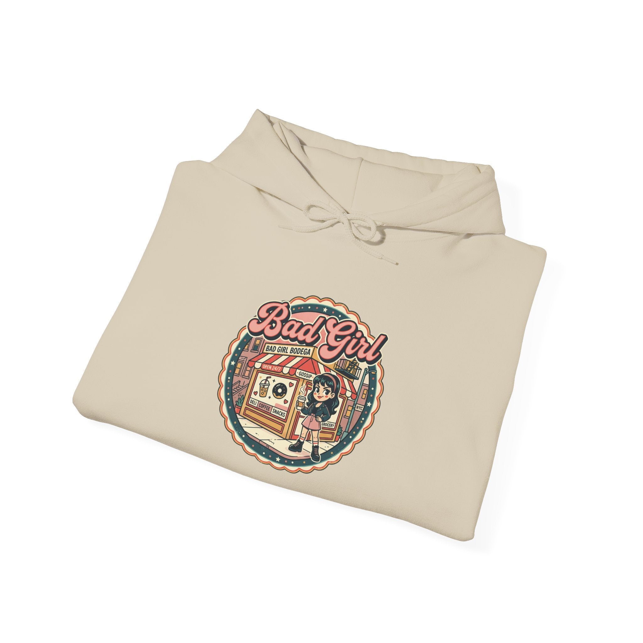 Bodega Deli Crest Hoodie | NYC Y2K Spanglish Varsity, cherries