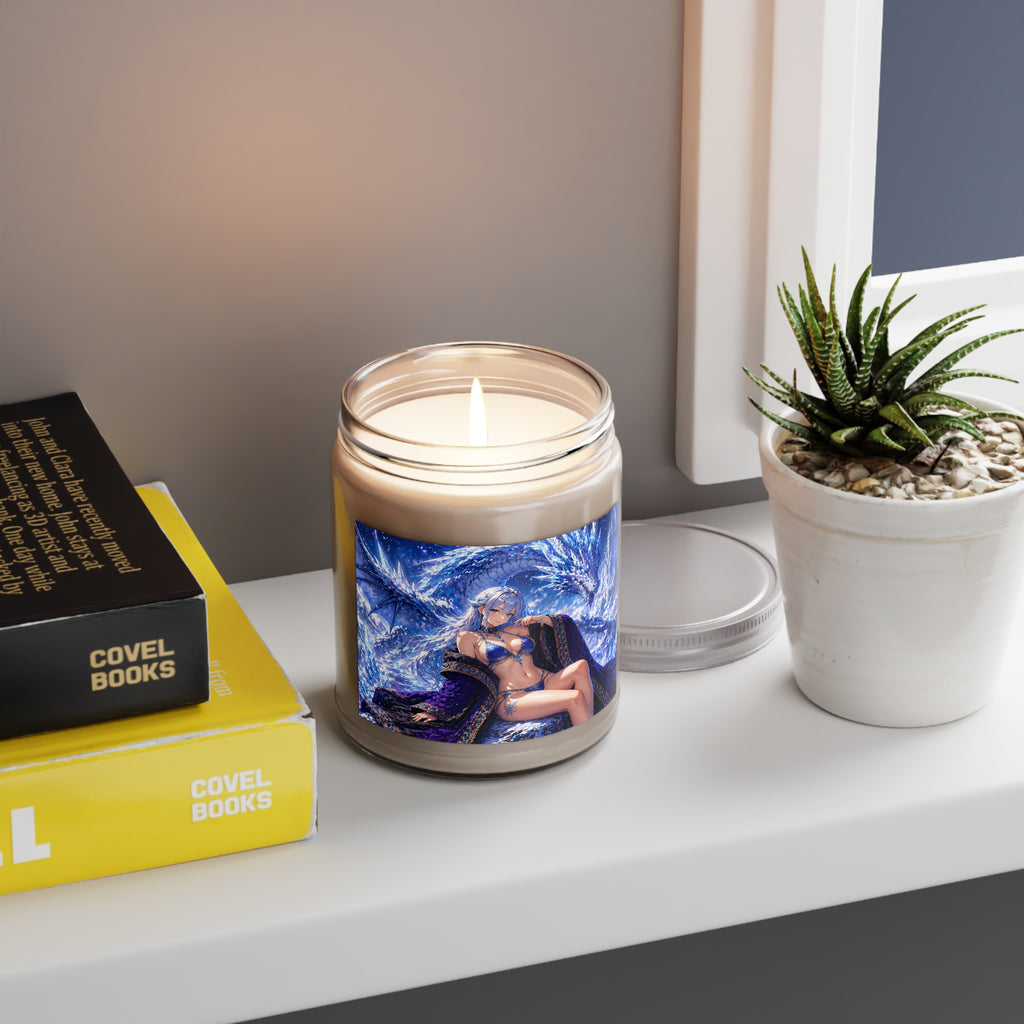 9oz Soy Candle — Girls of the Cloak Blue Ice Goddess Aromatic Candle